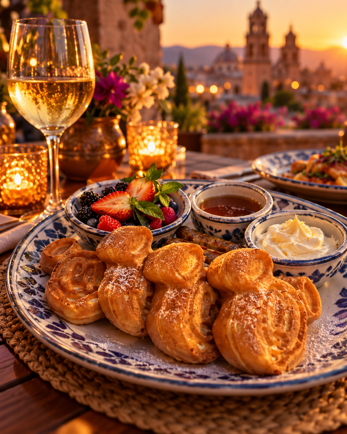 Desayuno y experiencia gastronómica durante un viaje